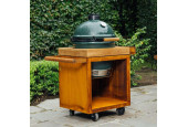 Ofyr Table Kamado Corten 65 Pro Bois de teck BGE