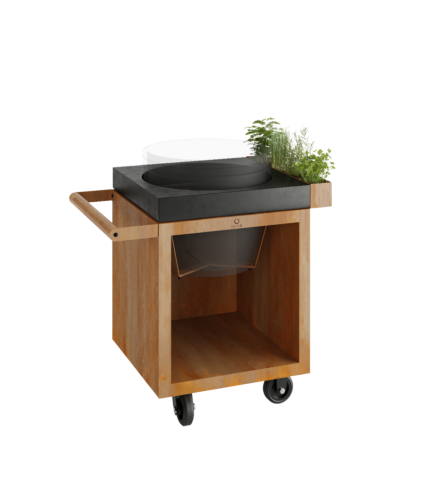 Ofyr Kamado Table Corten 65 Pro Béton The Bastard