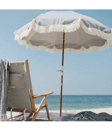 Parasol PREMIUM BEACH UMBRELLA BUSINESS&PLEASURE LAURENS NAVY STRIPE