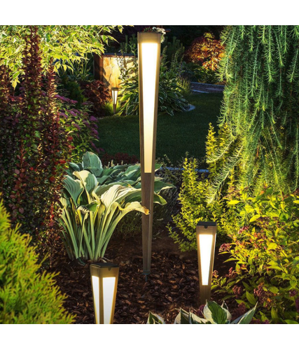 Les Jardins Torche TECKA Solaire et Rechargeable Durateck 120cm