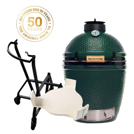 Big Green Egg Pack Medium 50 Years  - Chariot + Egg + ConvEGGtor