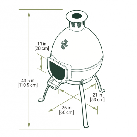 Big Green Egg Cheminée