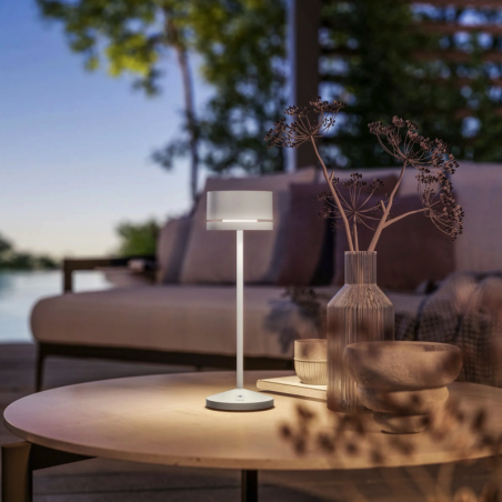 SOMPEX Lampe de Table MONZA BLANC