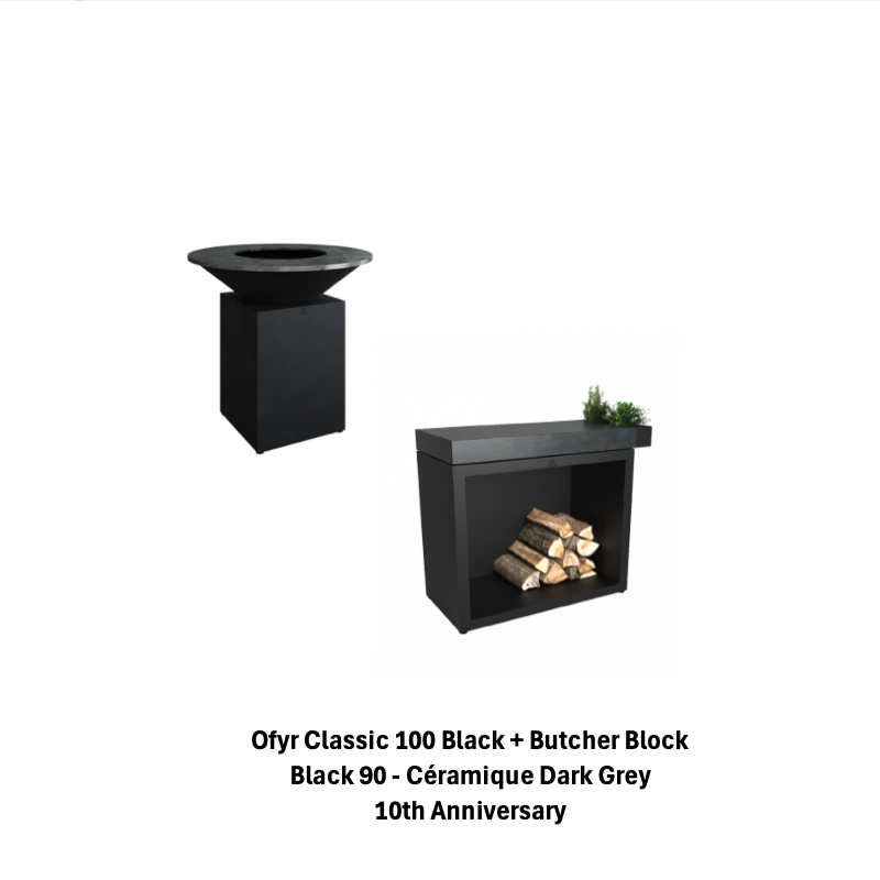 Ofyr Classic Black 100 Butcher Block Black 90 Céramique Gris Bundle 10th Anniversary
